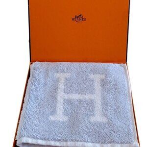 Hermes Blue Avalon Cotton Face Towel Cloth